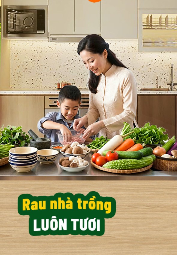 Gói Rau Tháng Bữa Ăn Cho Gia Đình