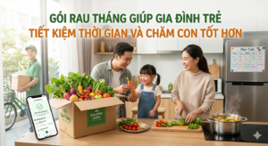 gói rau tháng